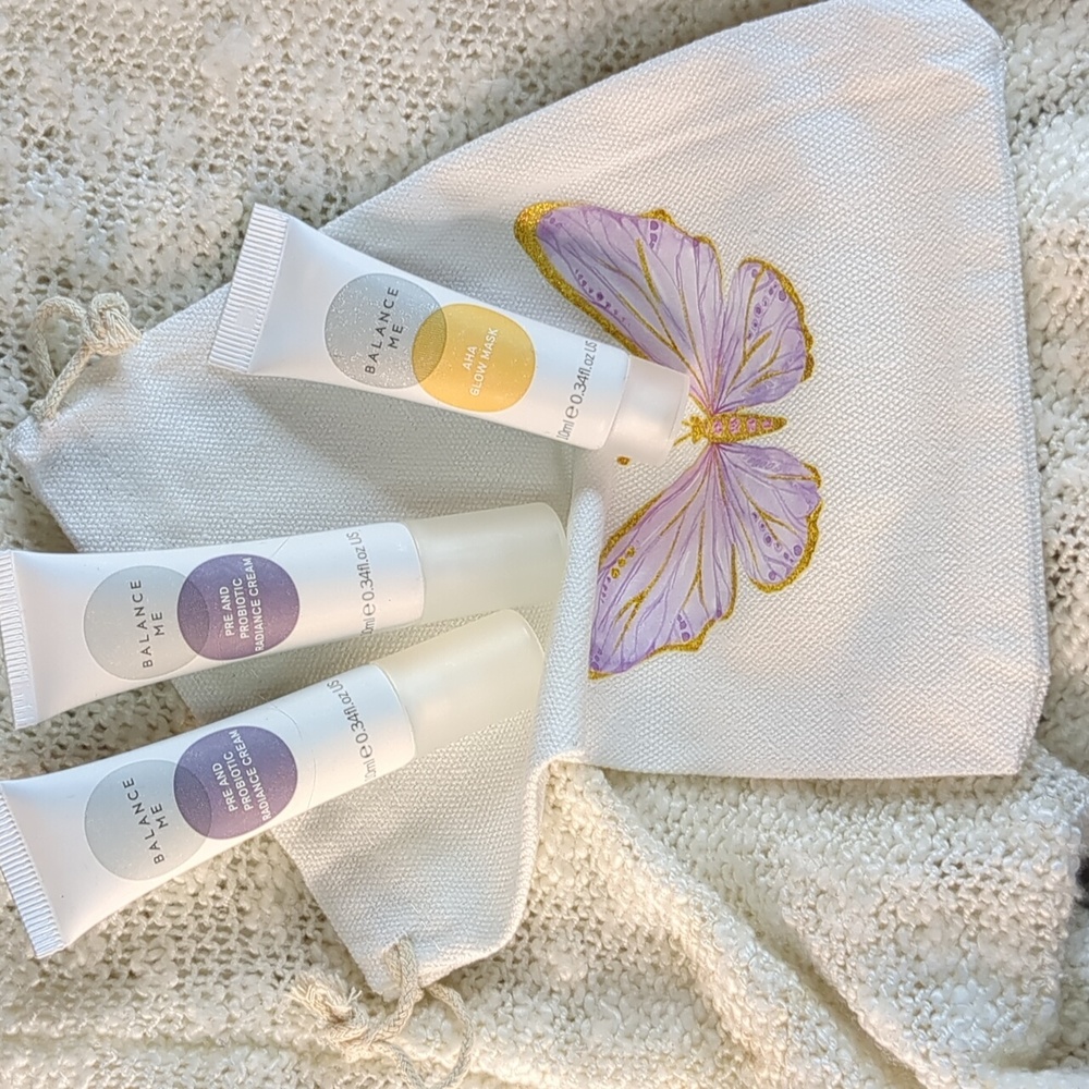 BALANCE ME AHA Glow Mask/PRE AND PROBIOTIC Radiance Cream Trio
